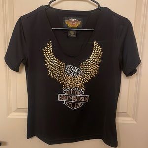 Black harley davidson tee